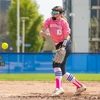 softball pitcher in action