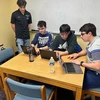 Collaborating on their Paychex project are (from left) Alexander G. Scalcione, Liam J. Walsh, Timothy Doan and Zachary J. Stofko.