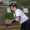 softball pitcher Kendall Phillips in action on the field