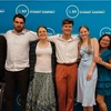 Representing SUNY Fredonia at the SUNY Student Assembly spring conference were (from left): Morgan Martin, Jordan Stephens, Isabelle Price, Dakota Richter, Hayley Mercer, Melisa Bonilla and Cassidy Pierce.