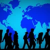graphic of migrants, immigrants