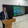 Dr. Junaid Zubairi, delivering his presentation at the 22nd IEEE HONET-ICT conference.