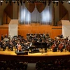 Fredonia students playing in the orchestra at the school of music, working toward a ba music, Music degree, Music colleges in New York, music major 