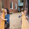 School of Music Graduate music performance majors rehearsing on harp, masters in music performance, music masters, music masters degree 