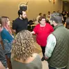 Fredonia business students at an event with a professor, students at Fredonia earn Degrees in Business Management, Degree of Business Management, Accounting degrees, and Finance degrees, MBA degrees, Degree in Business Management, Degree of Business Management
