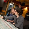 The School of Music Sound recording technology students work in the studio, earning a sound recording technology degree.  schools for sound engineering