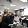 Students in a social work class. Fredonia students can major in social work, earning a degree in social work while they major in social work, social worker degree