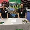 Alum Allie Minerva at a career fair for her company.