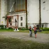 Marisa Caruso during a tech rehearsal for a site-specific production in 2017 at Silo City, Buffalo.