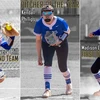 softball players in action