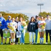 soccer seniors and their families on the field