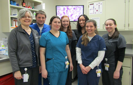 medical technology students at UPMC Chautauqua